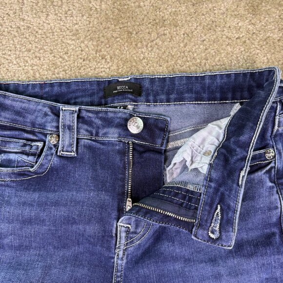 True Religion Womens Becca Mid Rise Bootcut Jeans Size 29 Cropped 30x25 E962 - Picture 4 of 14